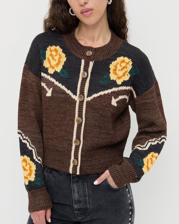 Loeffler Randall Linda Intarsia Cardigan