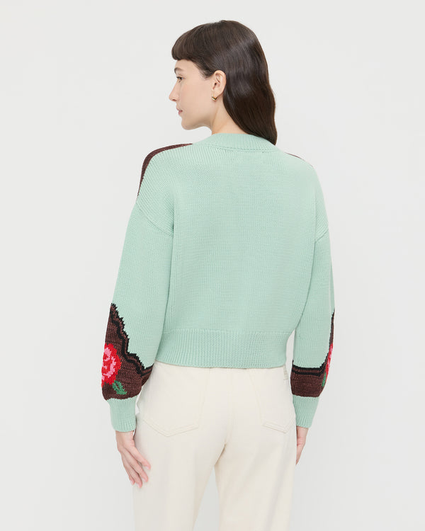 Loeffler Randall Linda Intarsia Cardigan