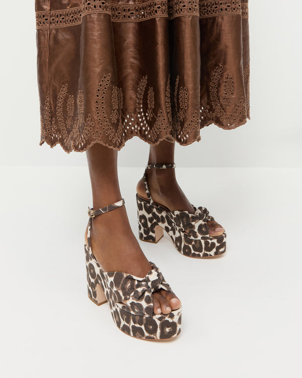 Loeffler Randall Liza Leopard Platform Sandal