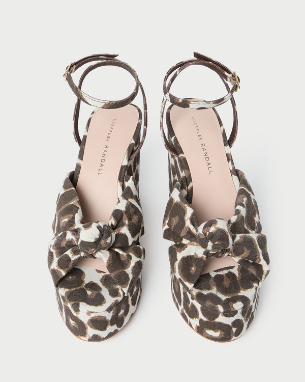 Loeffler Randall Liza Leopard Platform Sandal
