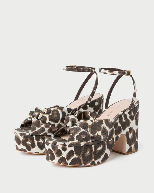 Loeffler Randall Liza Leopard Platform Sandal
