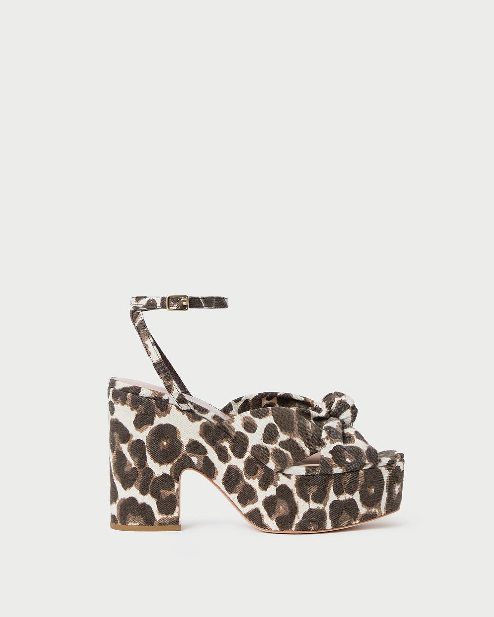 loeffler randall Liza Leopard Platform Sandal