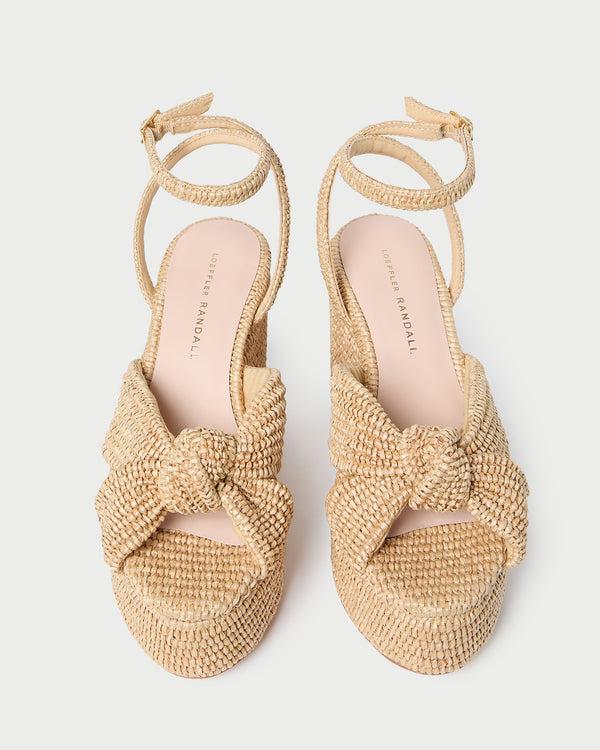 Loeffler Randall Liza Natural Platform Sandal