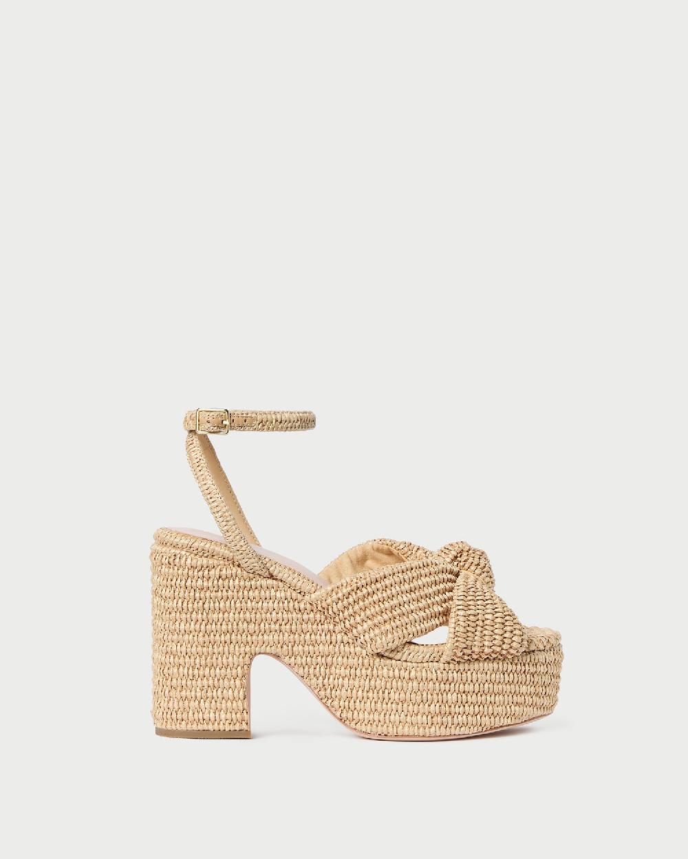 loeffler randall Liza Natural Platform Sandal