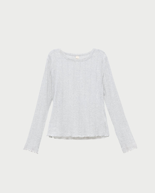 Loeffler Randall Lolo Pointelle Long−Sleeve Tee
