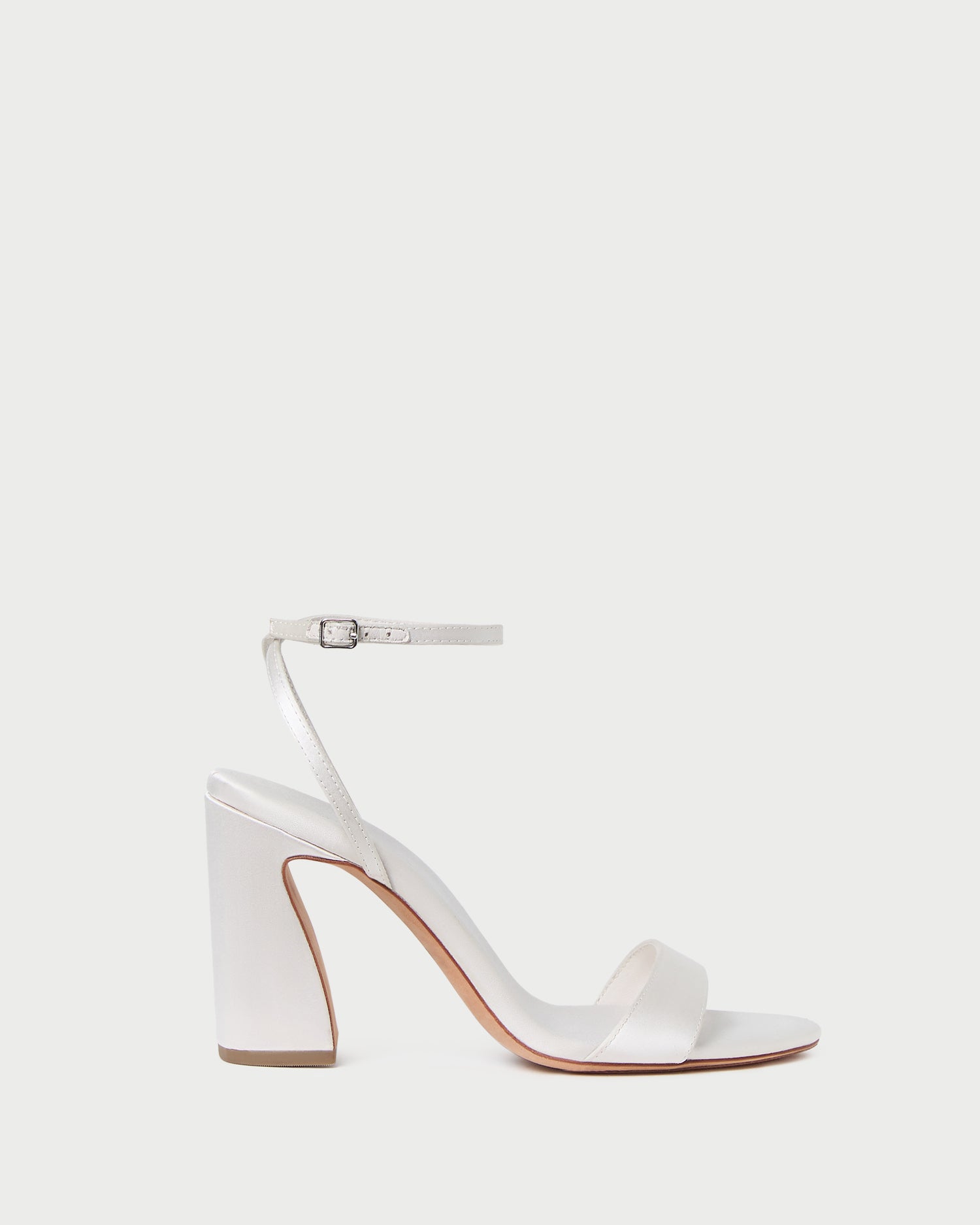 loeffler randall Malia Cream Curved−Heel Sandal