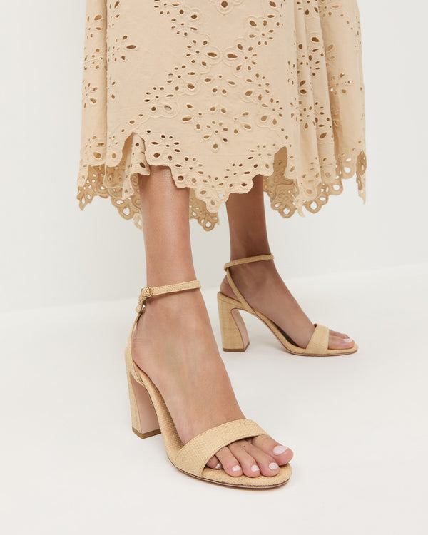 Loeffler Randall Malia Natural Curved−Heel Sandal