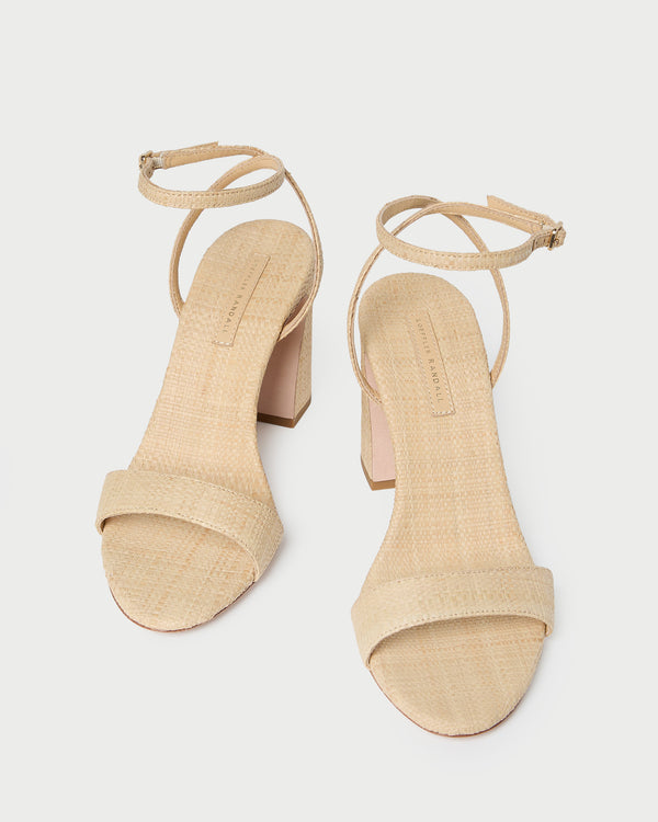 Loeffler Randall Malia Natural Curved−Heel Sandal