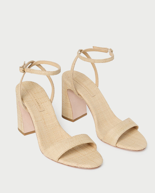 Loeffler Randall Malia Natural Curved−Heel Sandal