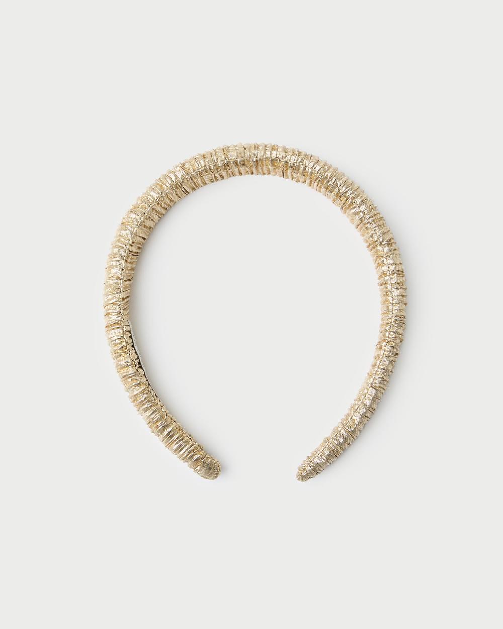 loeffler randall Marina Gold Puffy Headband