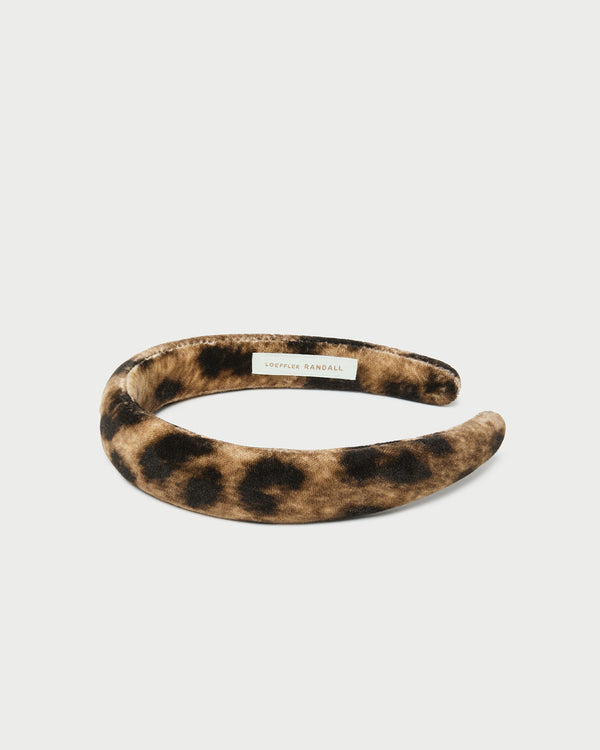 Loeffler Randall Marina Leopard Puffy Headband