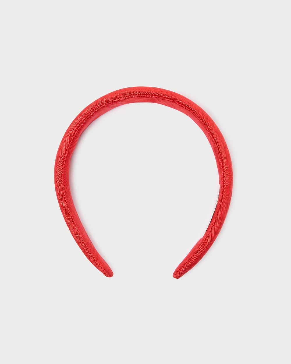 loeffler randall Marina Red Moiré Puffy Headband
