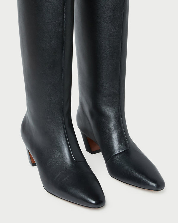Loeffler Randall Marley Black Leather Tall Boot