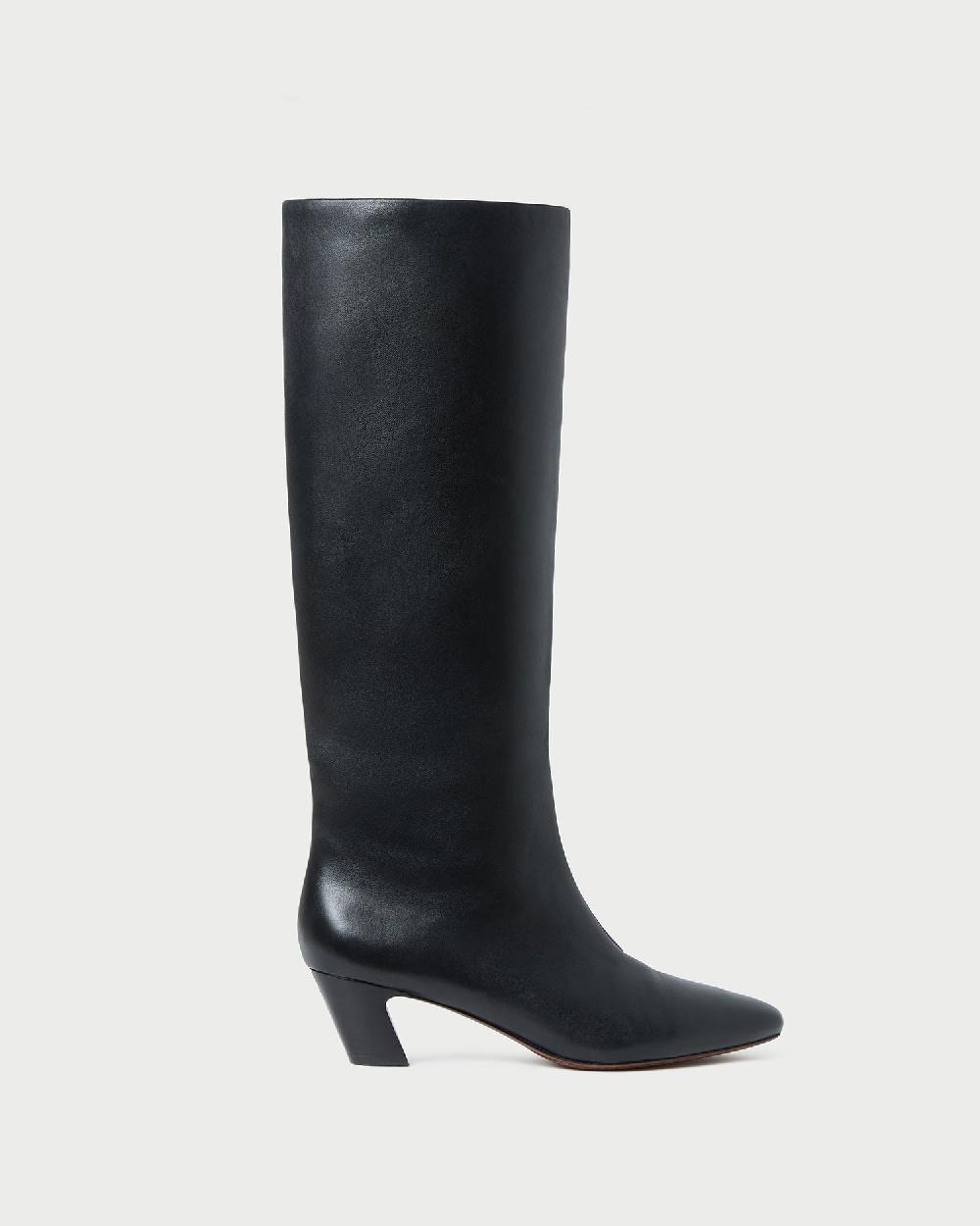 loeffler randall Marley Black Leather Tall Boot