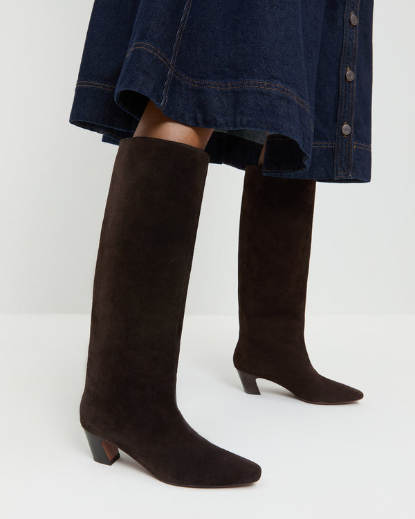 Loeffler Randall Marley Brown Suede Tall Boot