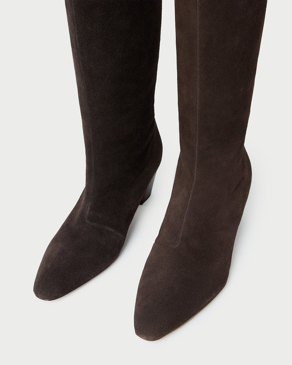 Loeffler Randall Marley Brown Suede Tall Boot