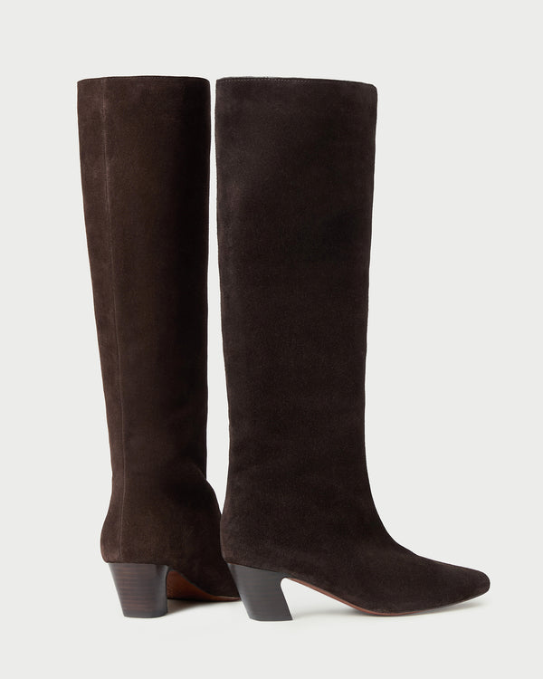 Loeffler Randall Marley Brown Suede Tall Boot