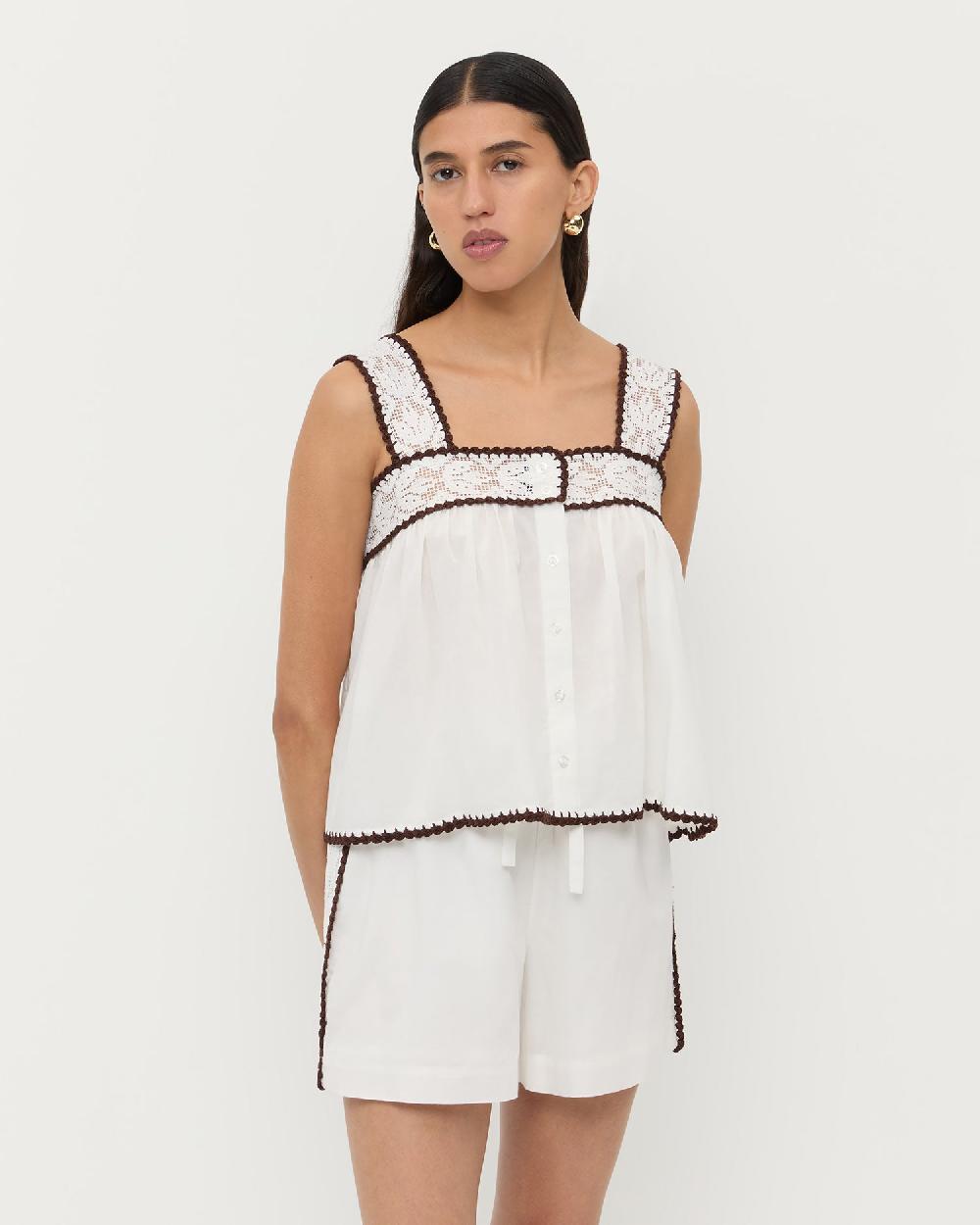 loeffler randall Marta Sleeveless Top