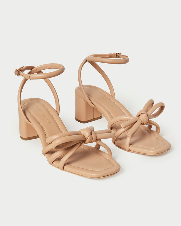 Loeffler Randall Mikel Dune Bow Mid−Heel Sandal