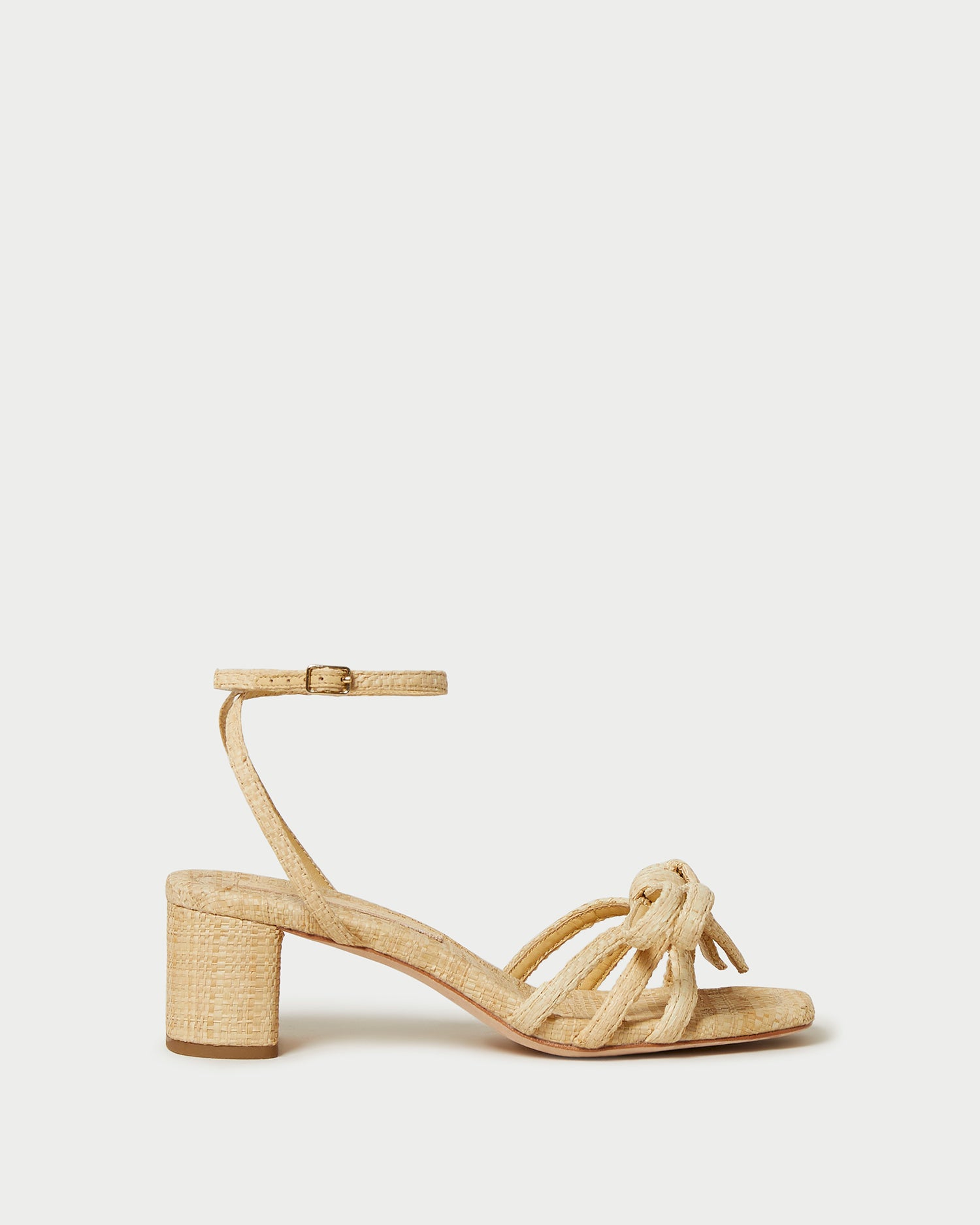 loeffler randall Mikel Natural Bow Mid−Heel Sandal