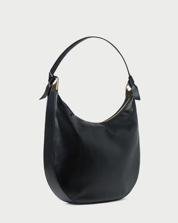 Loeffler Randall Morgan Black Leather Shoulder Bag
