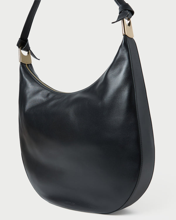 Loeffler Randall Morgan Black Leather Shoulder Bag