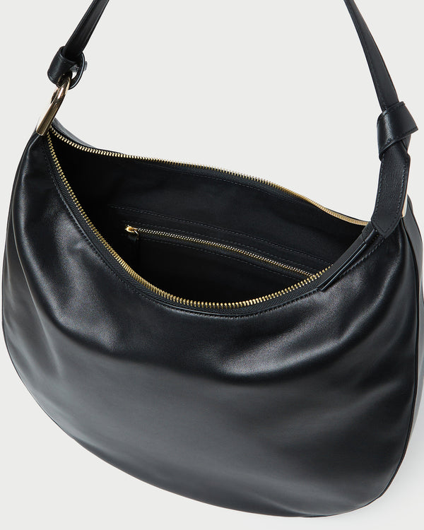 Loeffler Randall Morgan Black Leather Shoulder Bag