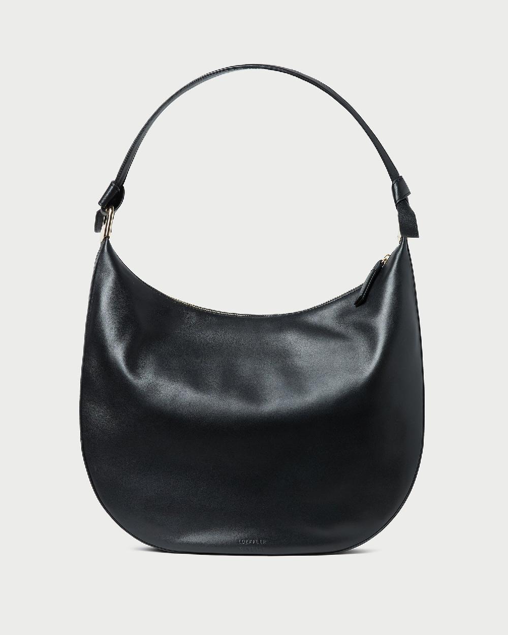 loeffler randall Morgan Black Leather Shoulder Bag