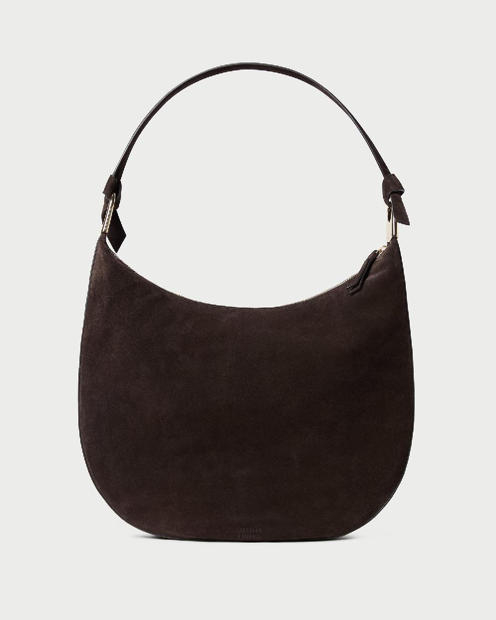 loeffler randall Morgan Brown Suede Shoulder Bag