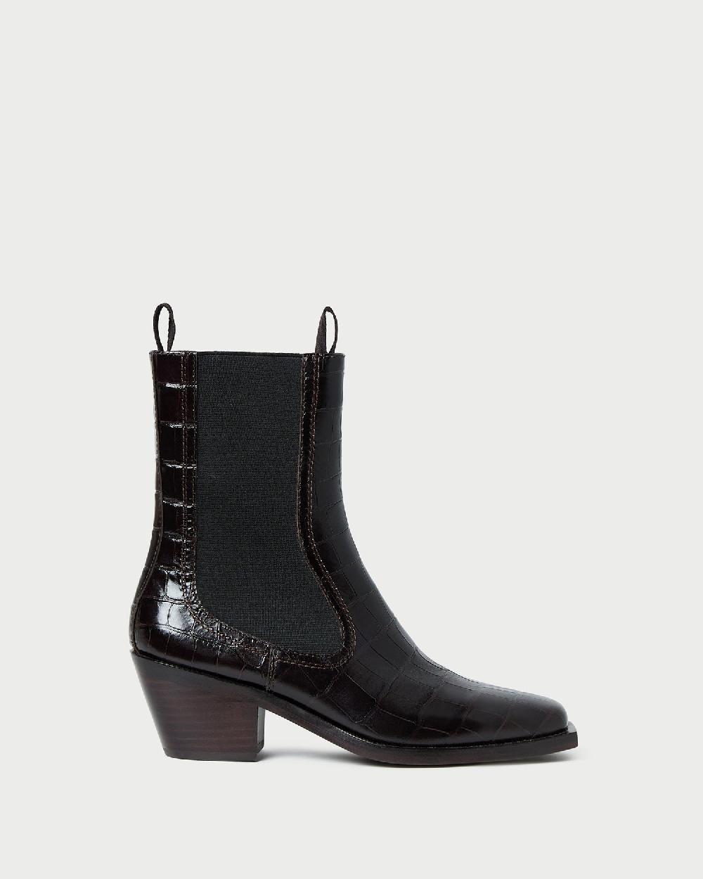 loeffler randall Nat Crocodile Leather Ankle Boot