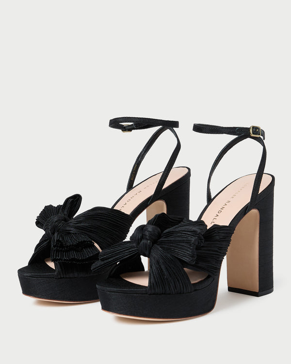 Loeffler Randall Natalia Black Platform Bow Heel