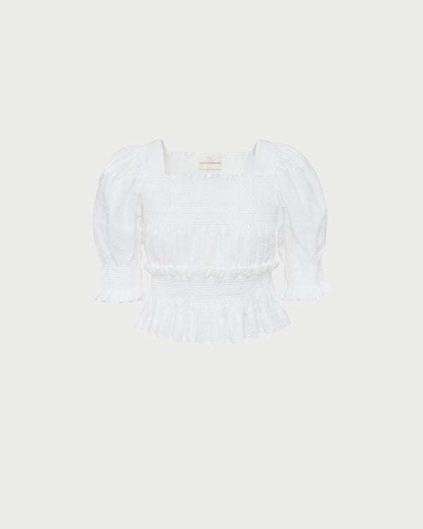 Loeffler Randall Nicola Smocked Blouse