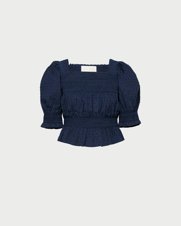 Loeffler Randall Nicola Smocked Blouse