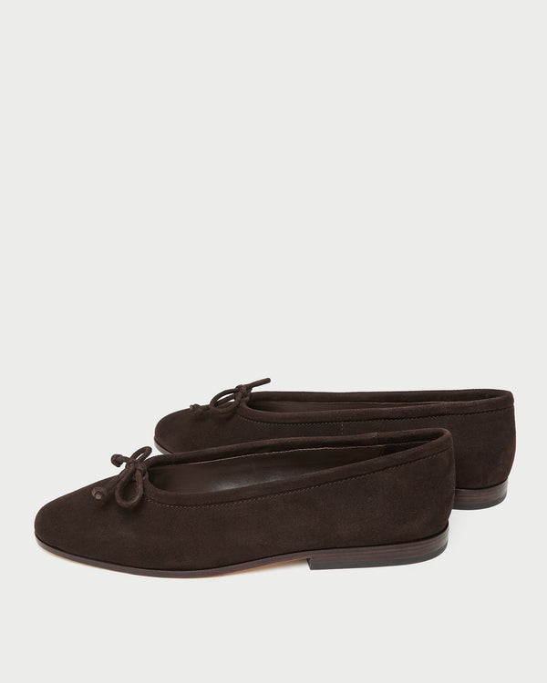Loeffler Randall Noelle Brown Suede Ballet Flat