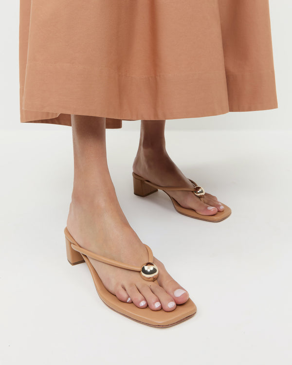 Loeffler Randall Odessa Dune Leather Heeled Sandal
