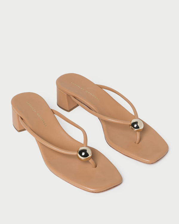 Loeffler Randall Odessa Dune Leather Heeled Sandal