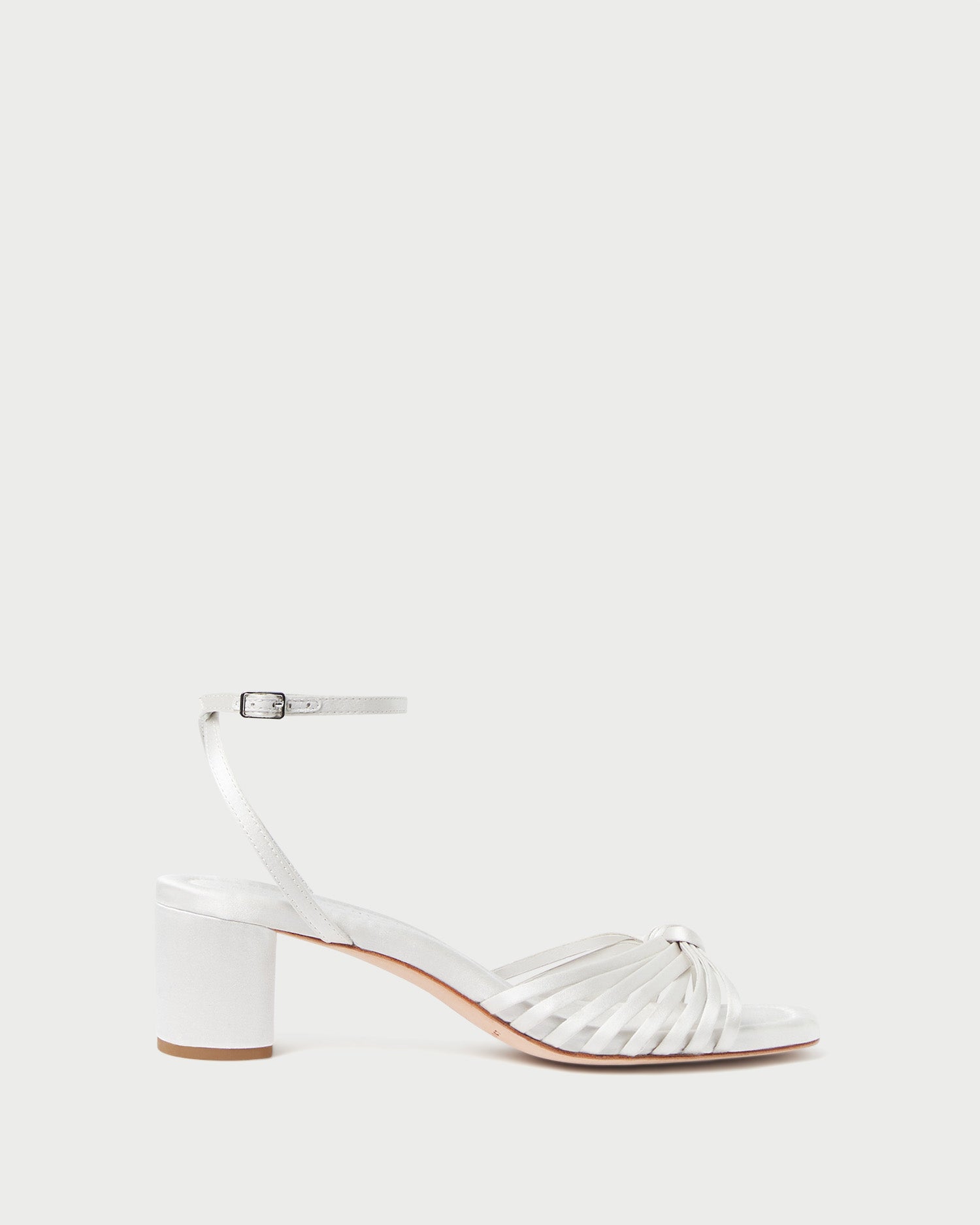 loeffler randall Olivia Cream Knot Mid−Heel Sandal