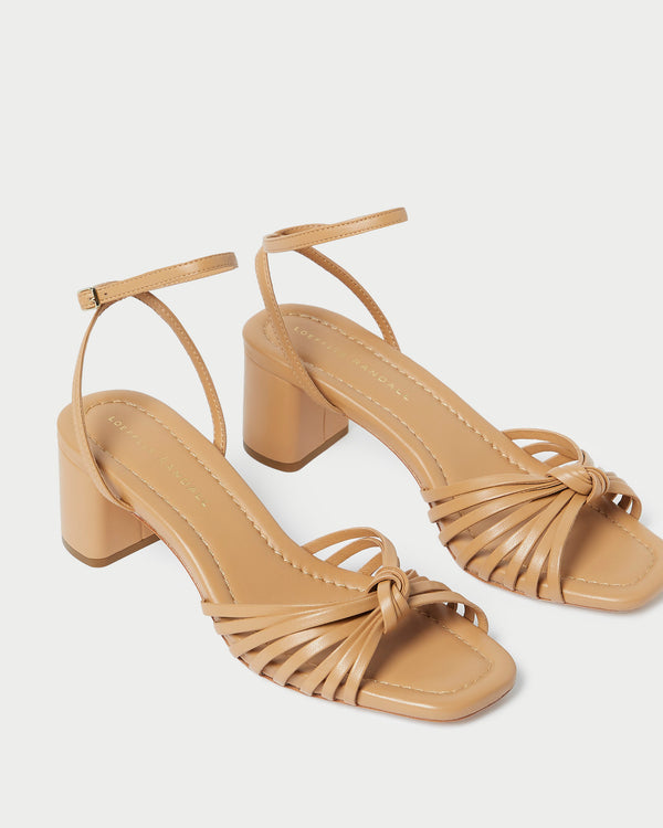 Loeffler Randall Olivia Dune Knot Mid−Heel Sandal
