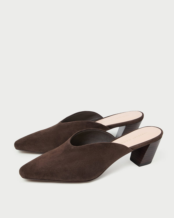 Loeffler Randall Perry Brown Suede Mule