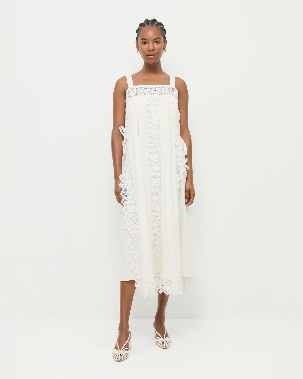 loeffler randall Poppy Lace Trim Dress