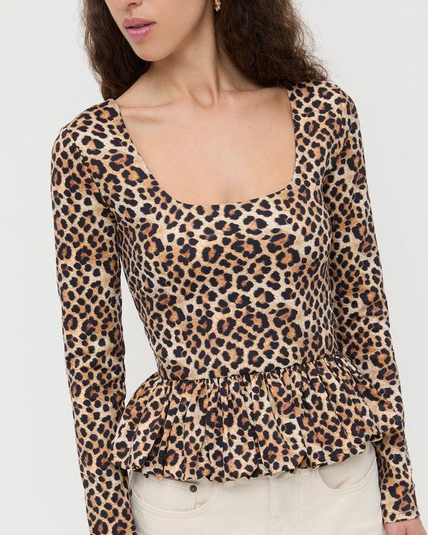 Loeffler Randall Posie Peplum Top