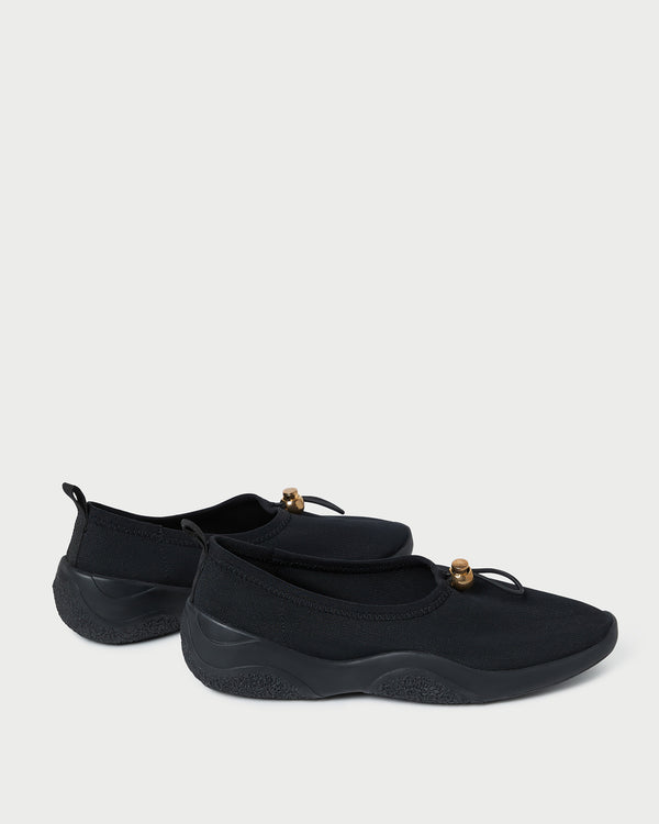 Loeffler Randall Raina Black Mesh Flat