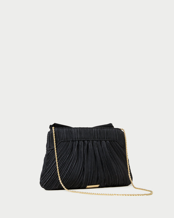 Loeffler Randall Rayne Black Bow Clutch