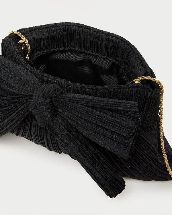 Loeffler Randall Rayne Black Bow Clutch