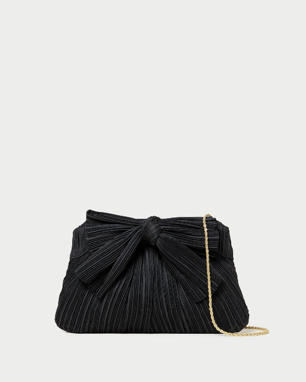 loeffler randall Rayne Black Bow Clutch