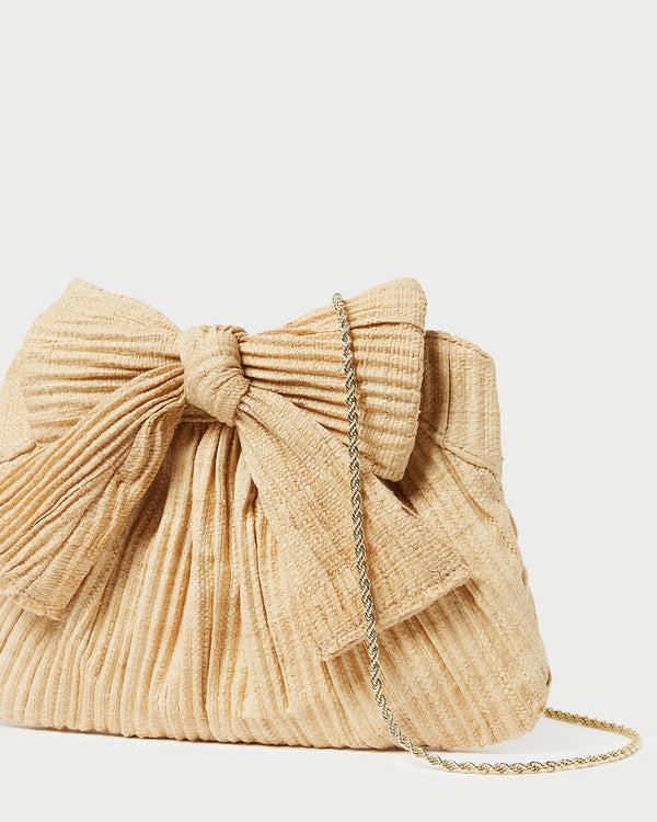 Loeffler Randall Rayne Natural Bow Clutch
