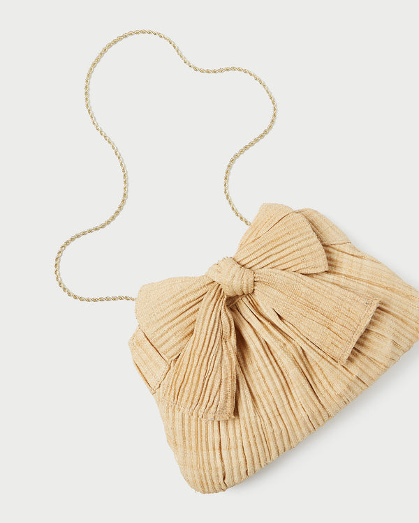Loeffler Randall Rayne Natural Bow Clutch