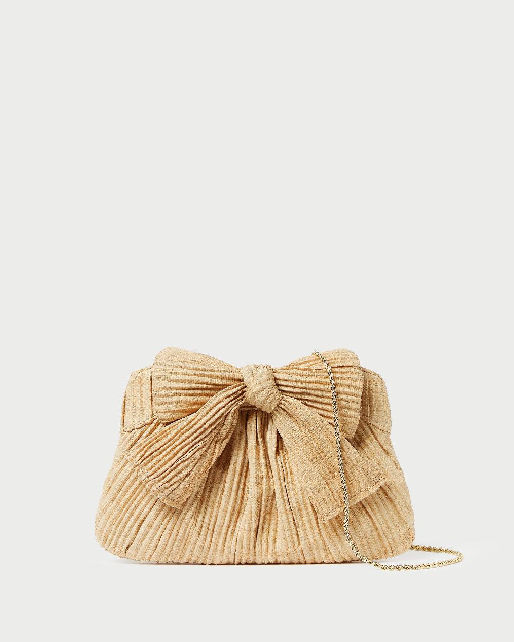 loeffler randall Rayne Natural Bow Clutch