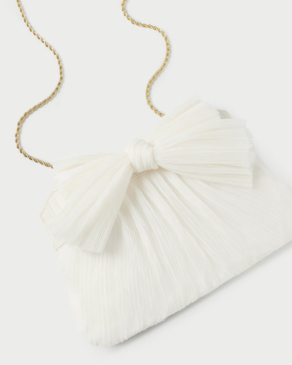Loeffler Randall Rayne Pearl Bow Clutch