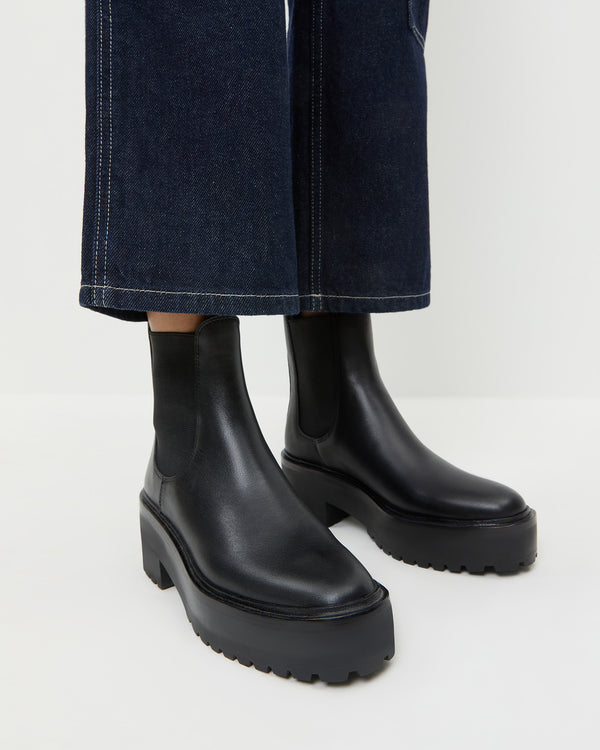 Loeffler Randall Reggie Black Leather Chelsea Boot